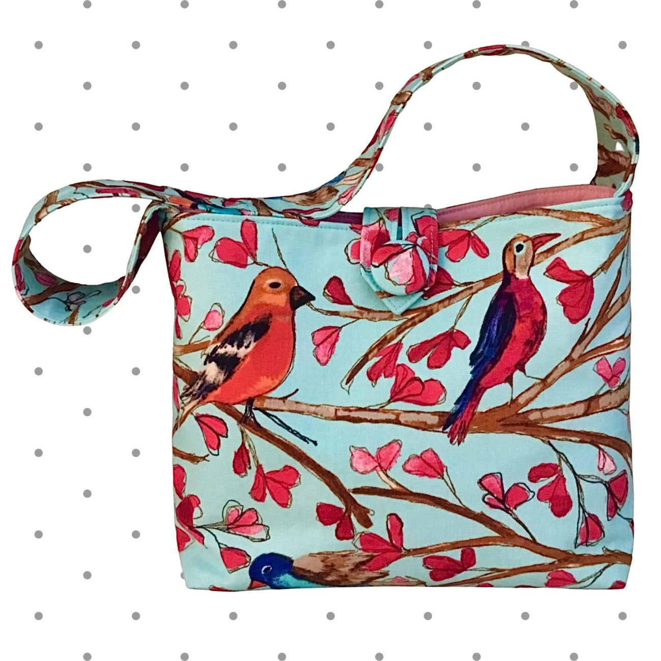 Birds in Blue Hat (5-7 yrs) or Purse