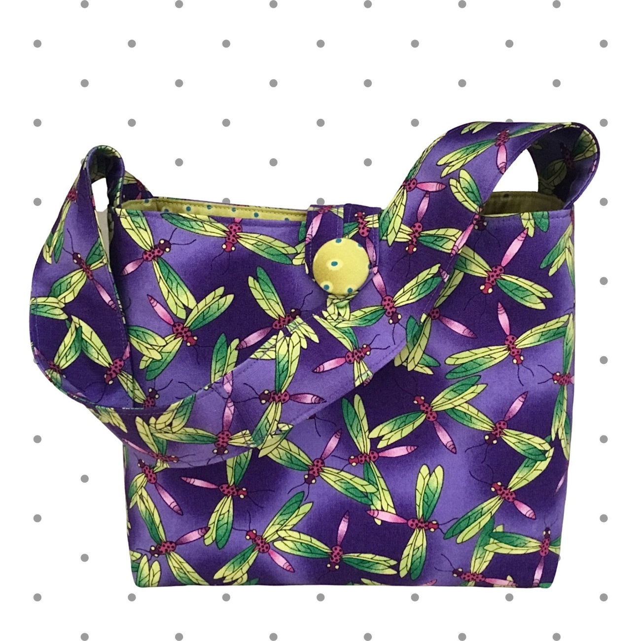 Purple Fireflies Purse