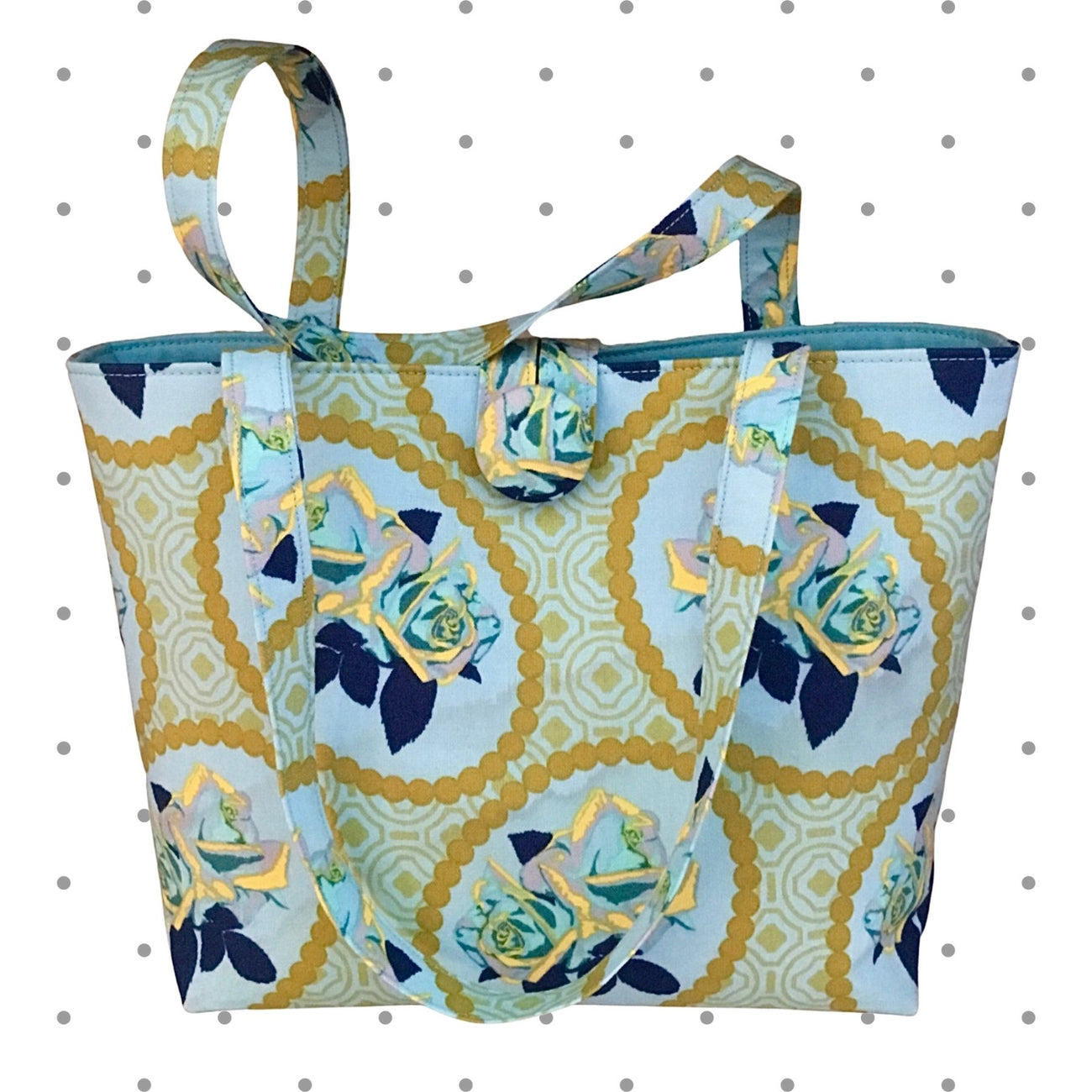 Ice Blue Rose Bag